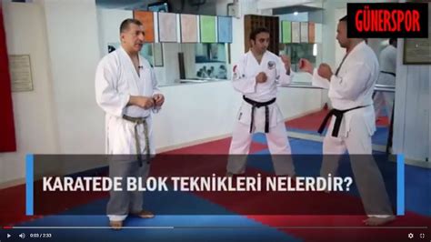 Karate blok teknikleri